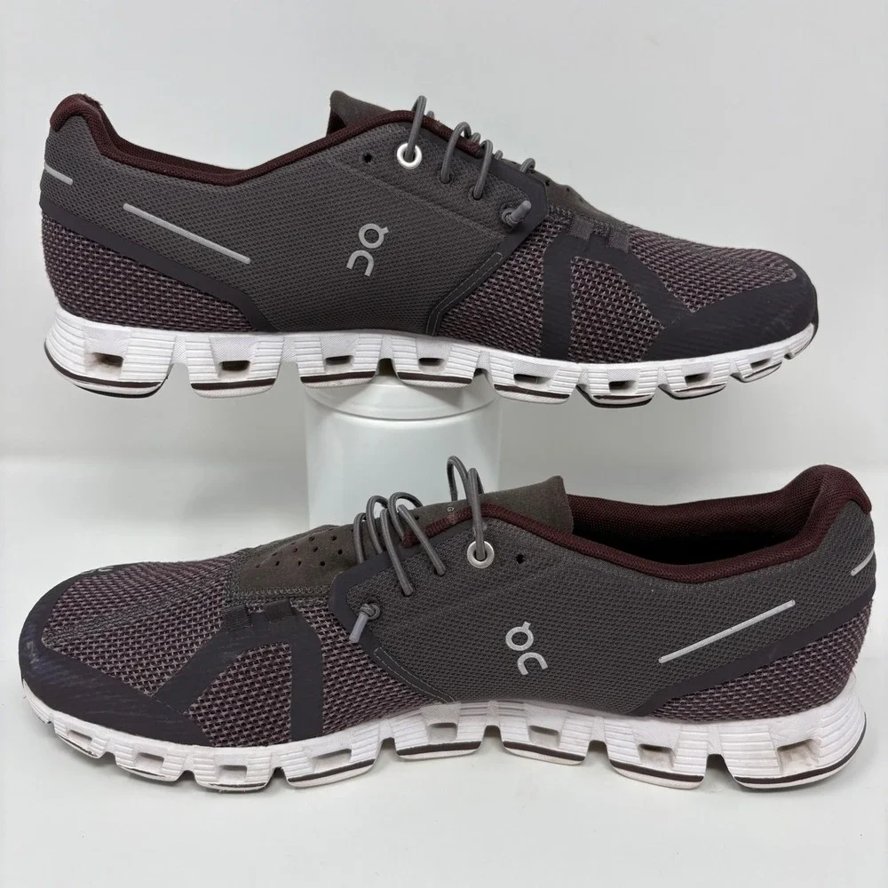 On Cloud Men's Size 11.5 Grape Black White Athletic Running Shoes